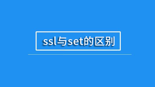 ssl与set的区别