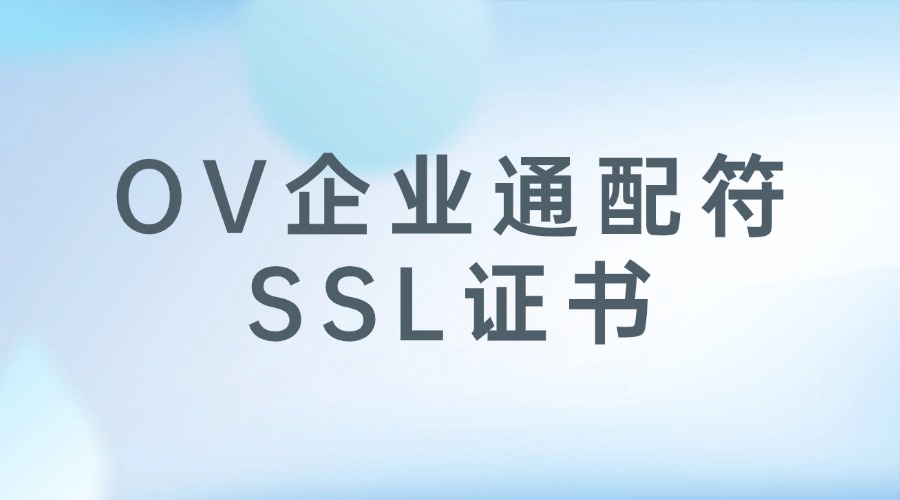 企业通配符SSL证书