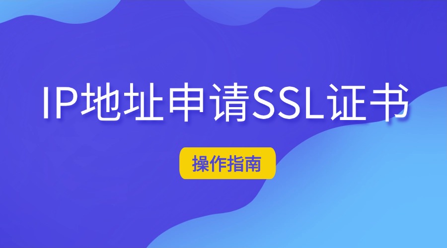 IP地址申请可信的SSL证书