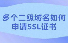 多个二级域名如何申请SSL证书