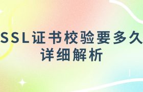 SSL证书校验要多久