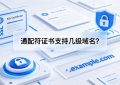 通配符证书支持几级域名