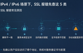 SSL证书报错为什么只影响部分用户?IPv4和IPv6排查方法